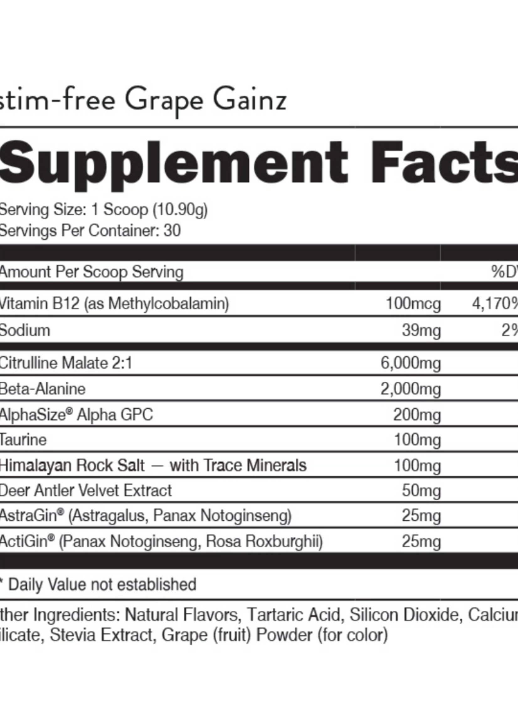 Bucked Up Bucked Up Non-Stim Pre-Workout