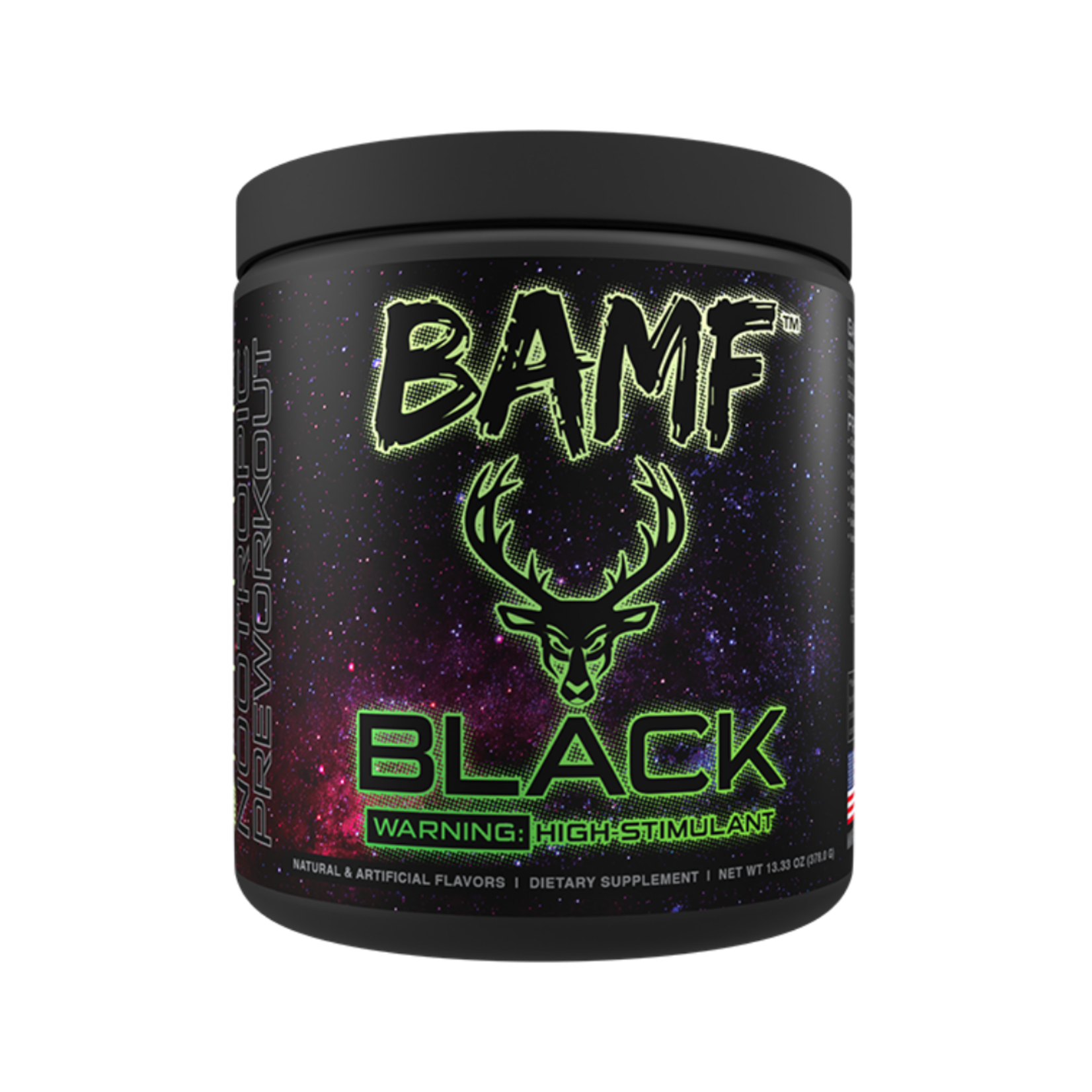 Bucked Up Bamf Black PreWorkout Growth Nutrition & Supplements
