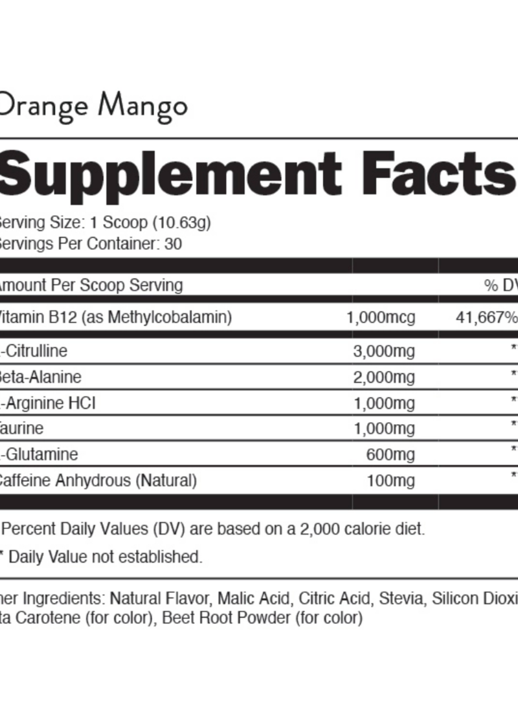 Bucked Up Bumped Up Low Stim Pre-Workout