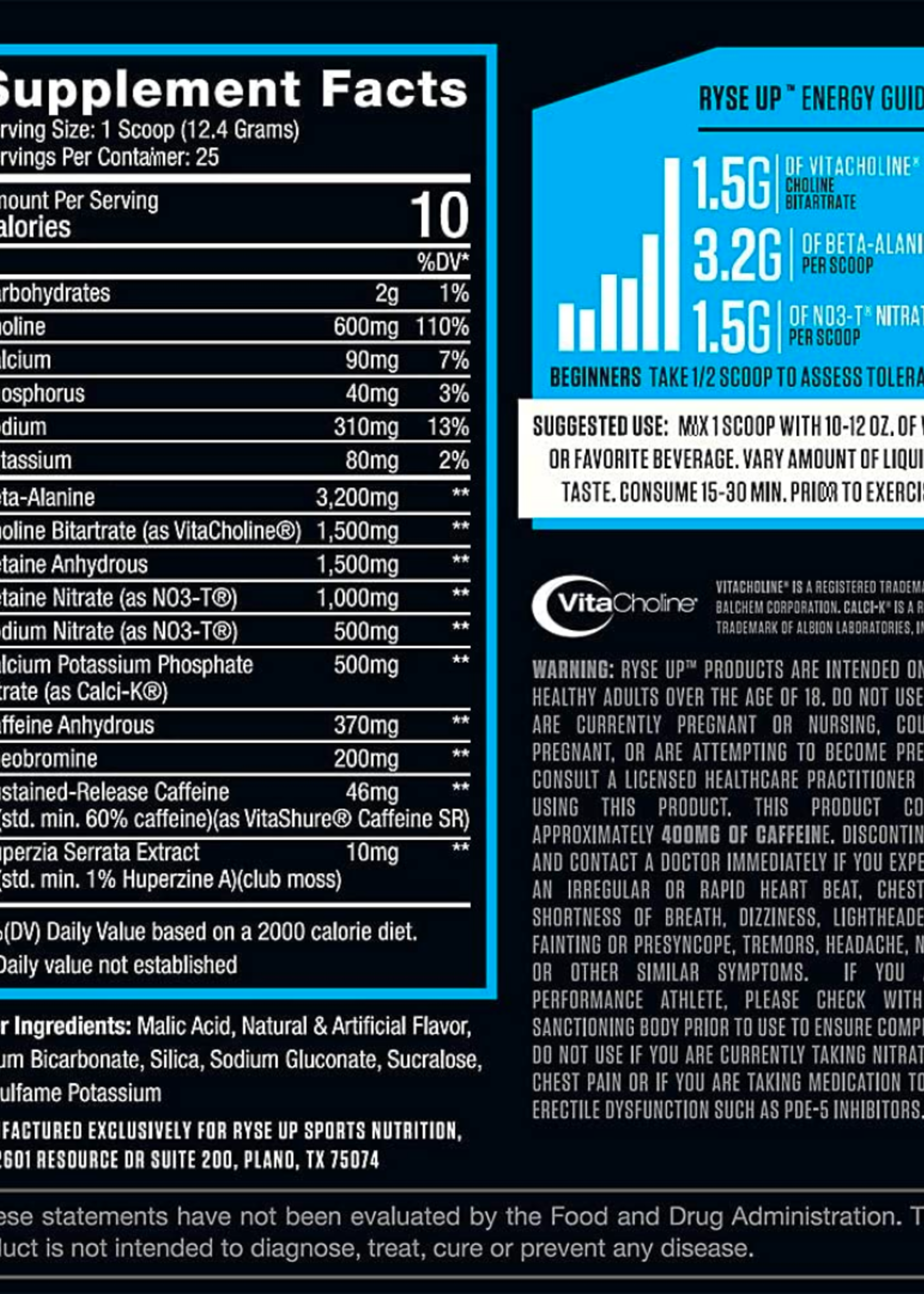 Ryse Ryse Pre-Workout Project Blackout