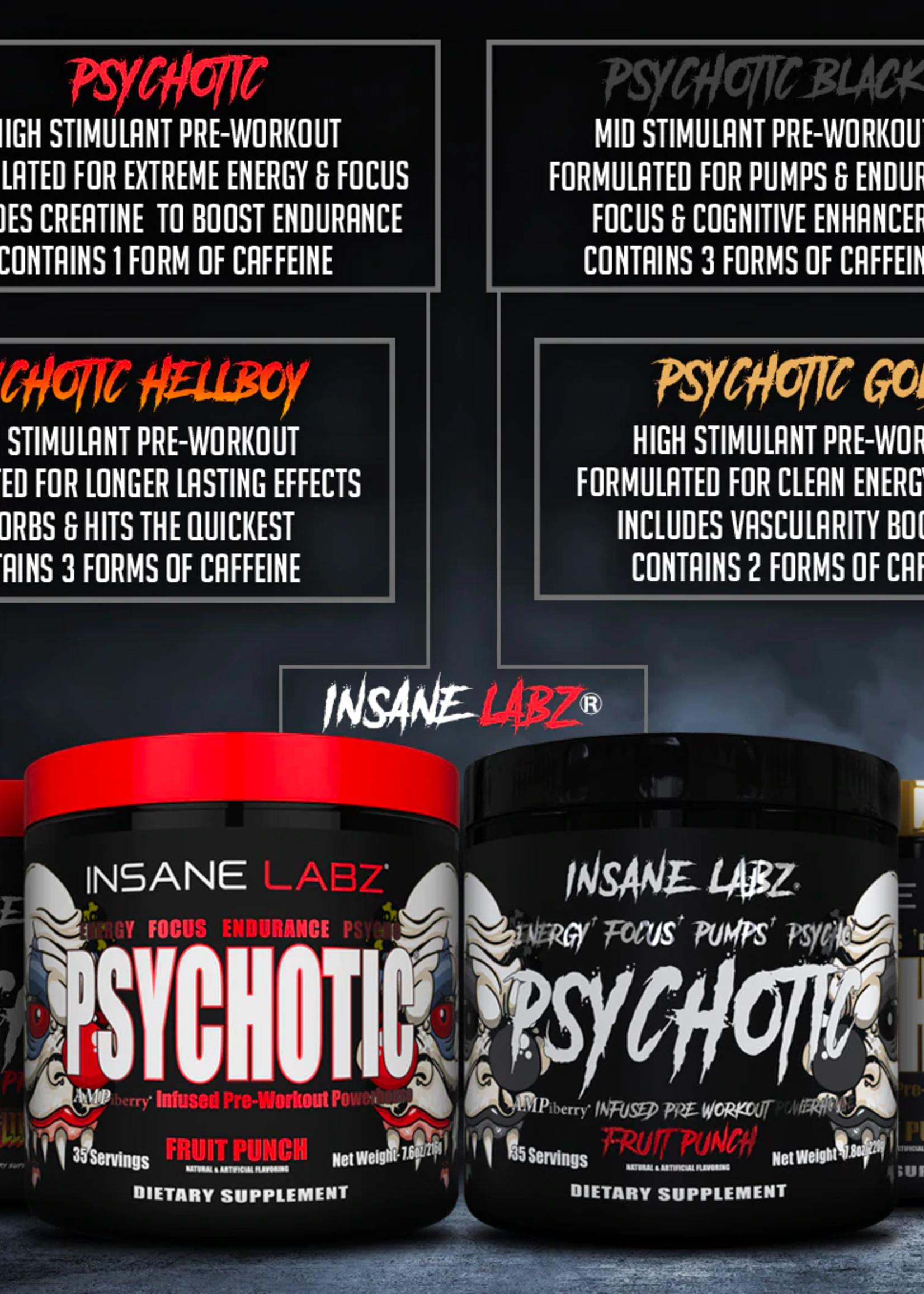 Insane Labz Insane Labz PSYCHOTIC BLACK