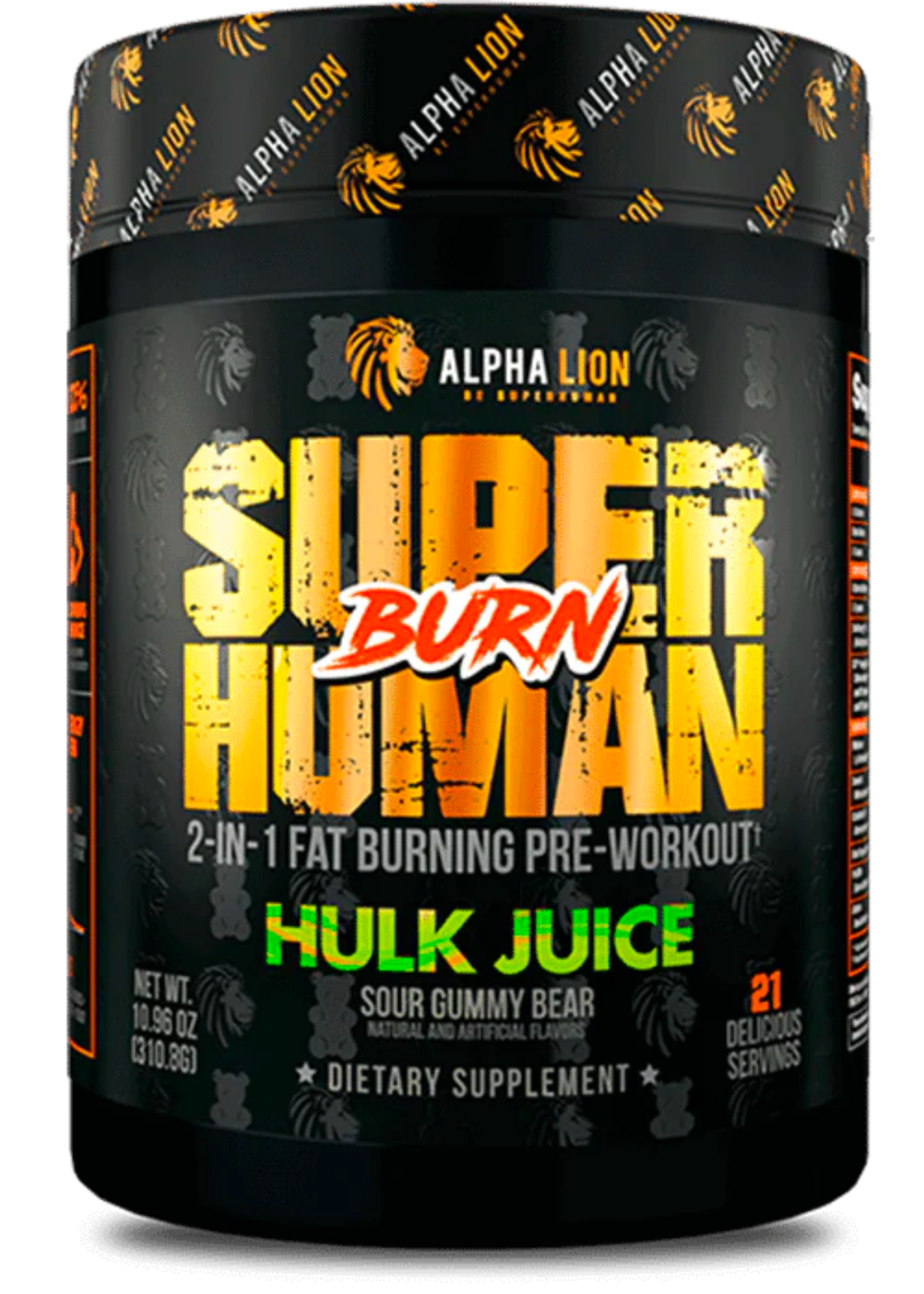 Alpha Lion Alpha Lion SuperHuman Burn - 2 in 1 Fat Burning Pre-Workout