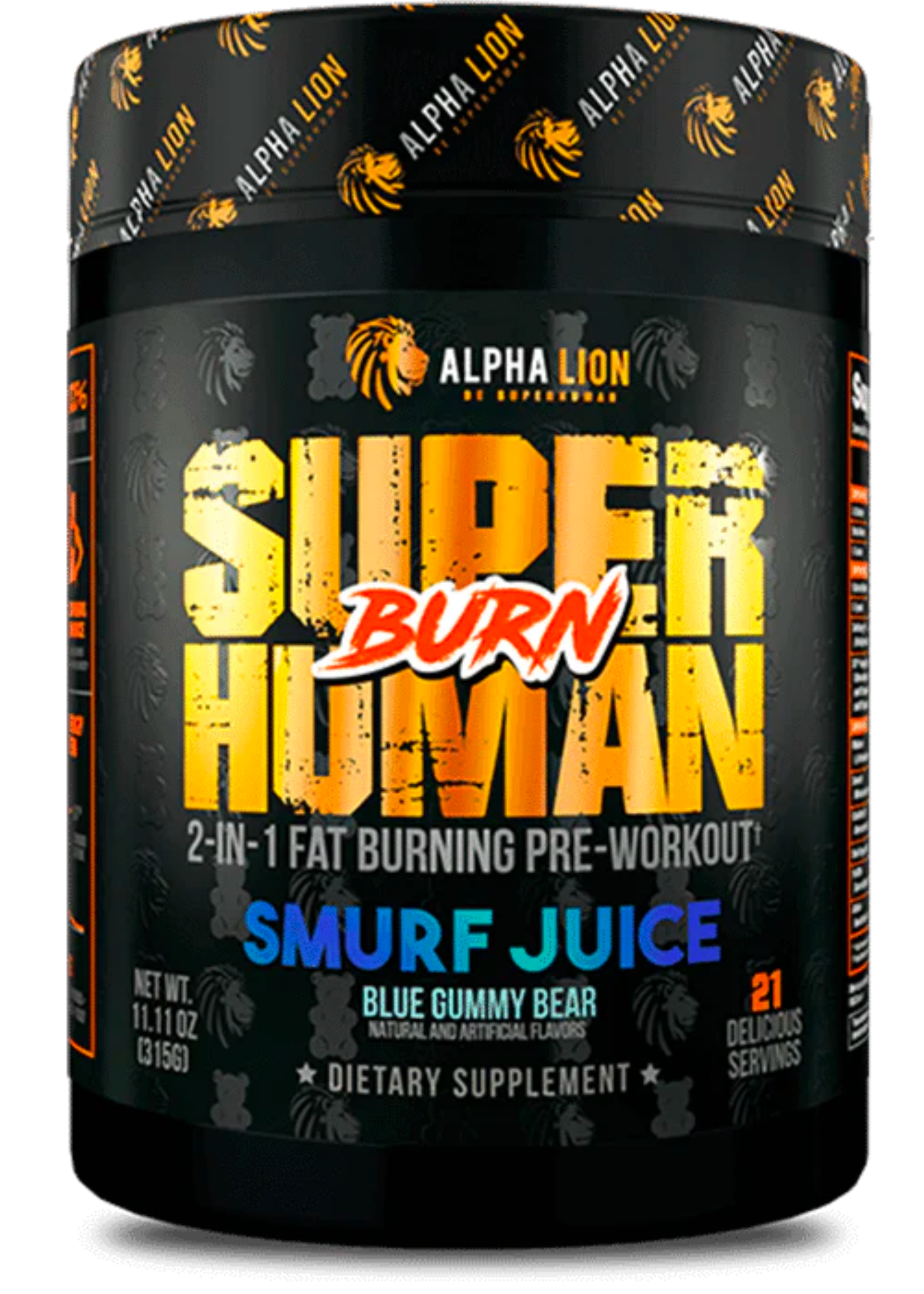 Alpha Lion SuperHuman Burn - 2 in 1 Fat Burning Pre-Workout - Growth  Nutrition & Supplements
