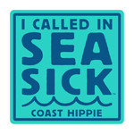 Coast Hippie Stickers Aqua Sea Sick