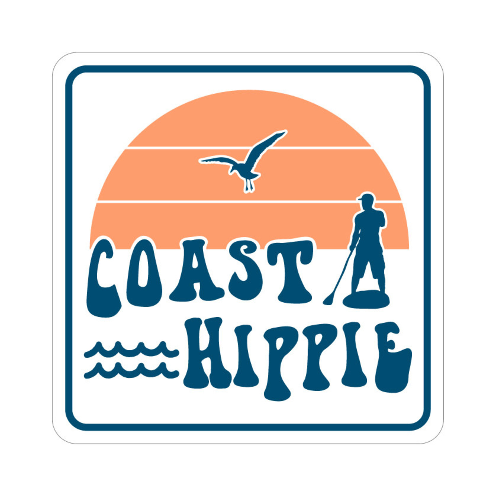 Coast Hippie Stickers Sunset Paddle