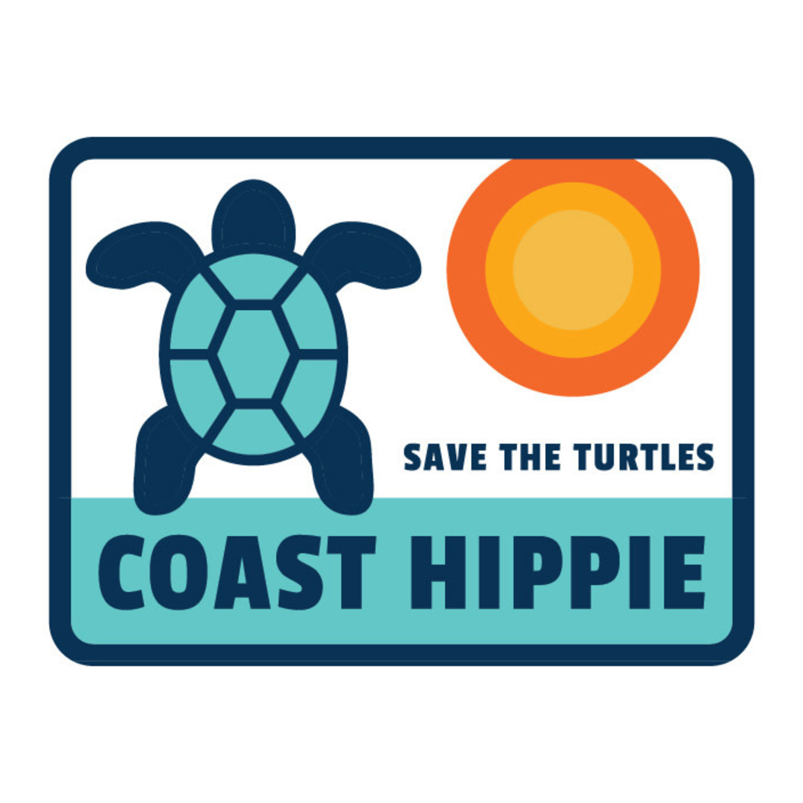 Coast Hippie Coast Hippie Turtle Sticker