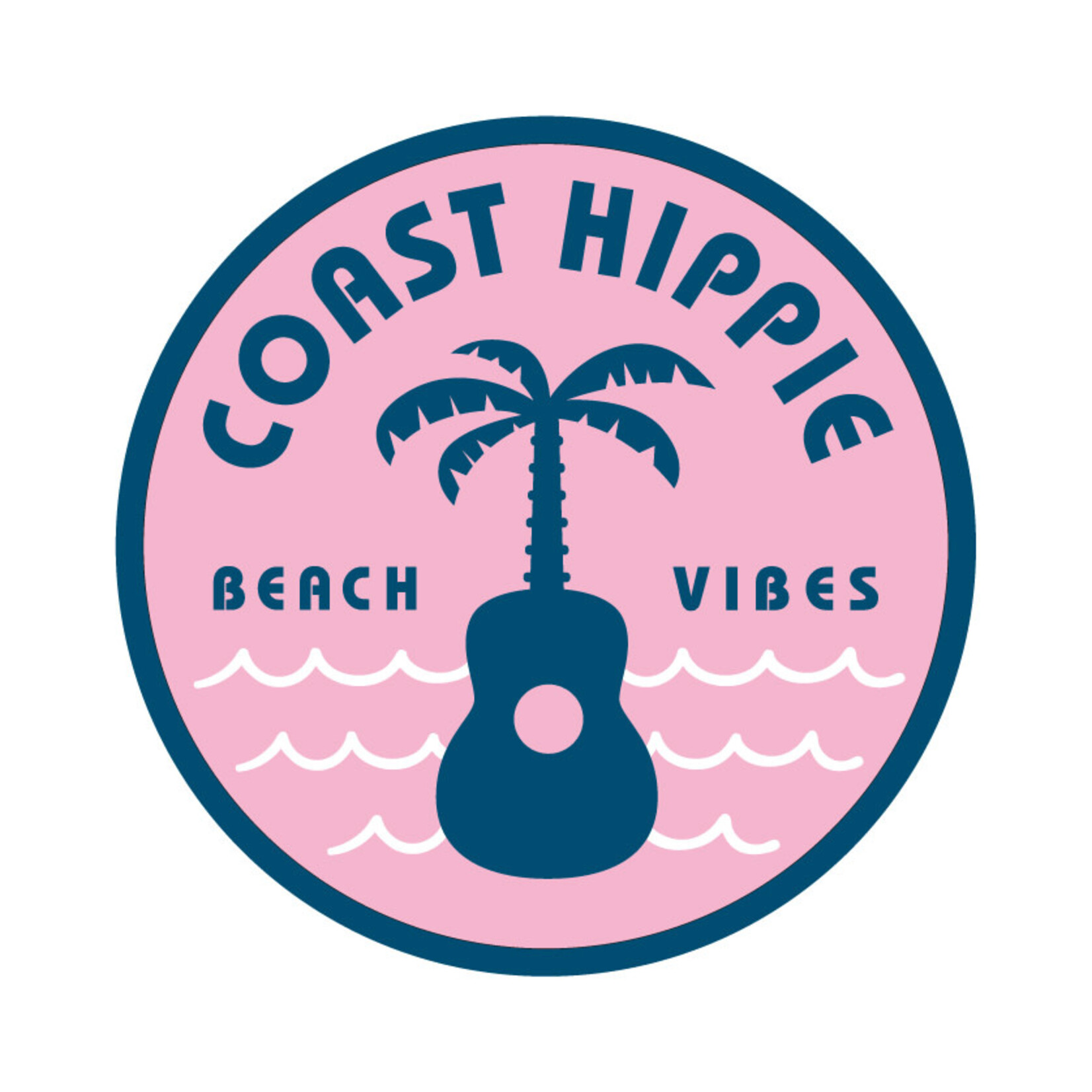 Coast Hippie Coast Hippie Stickers Pink Beach Vibes