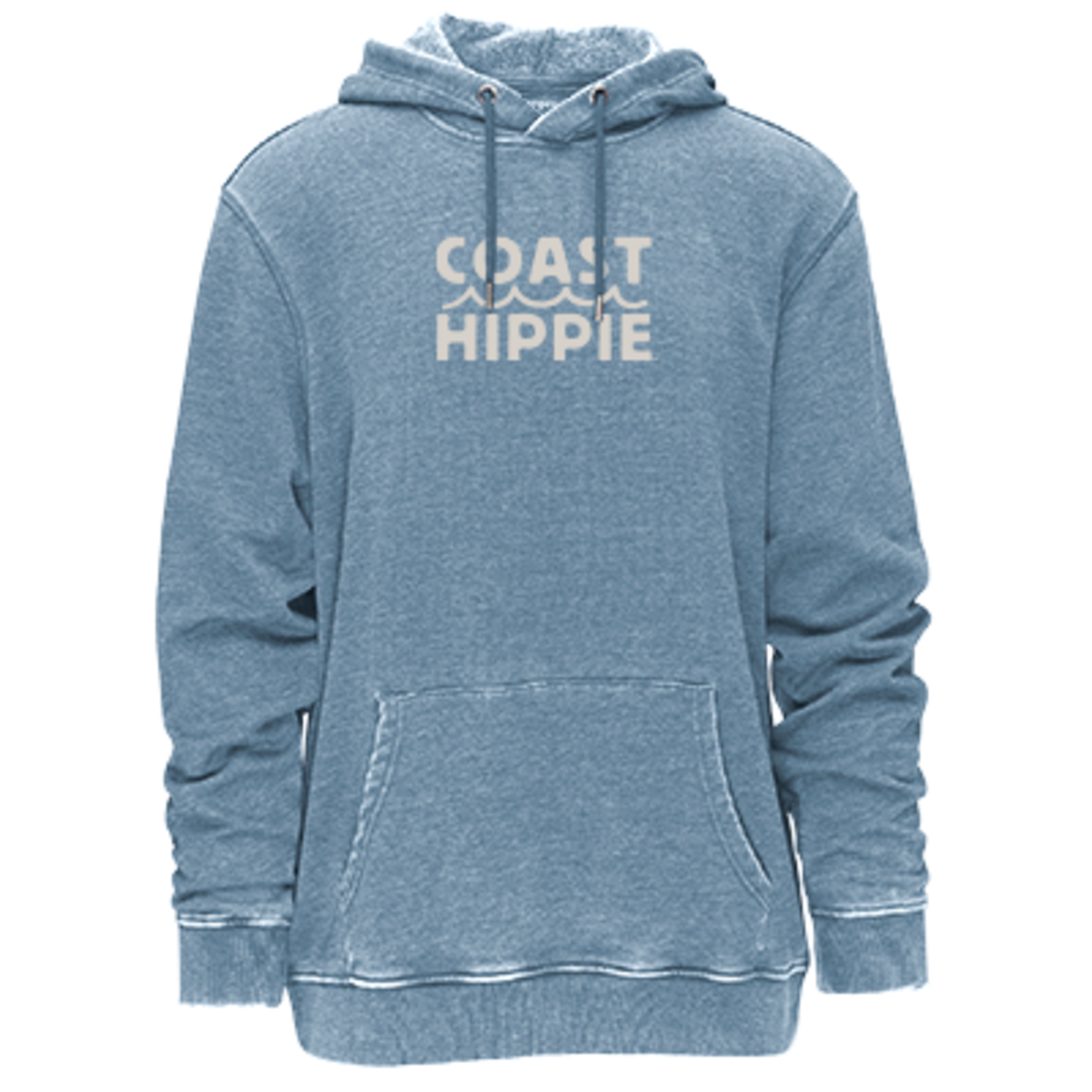 Coast Hippie Coast Hippie Logo Vintage Hoodie Light Denim