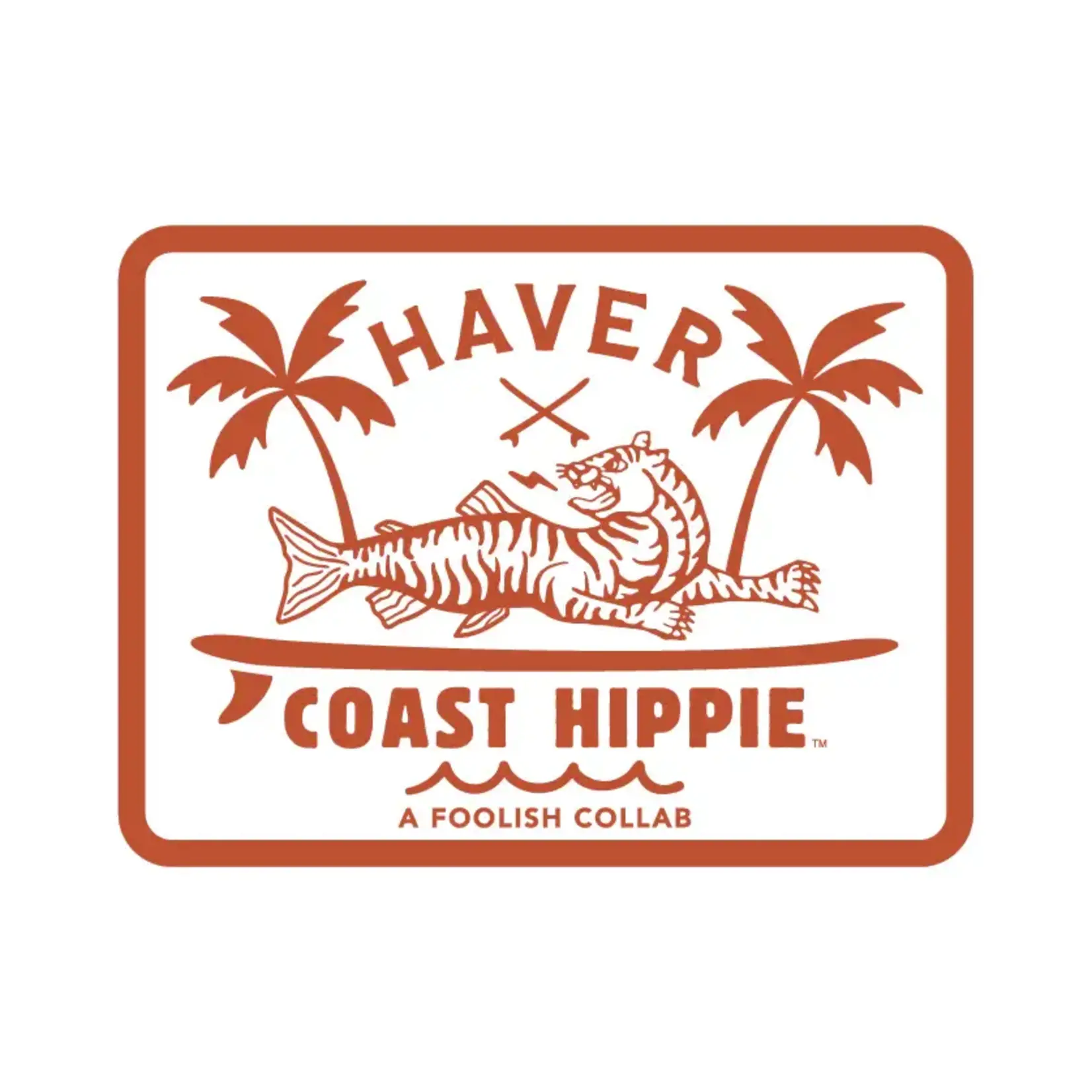 Coast Hippie Coast Hippie Stickers Haver X White