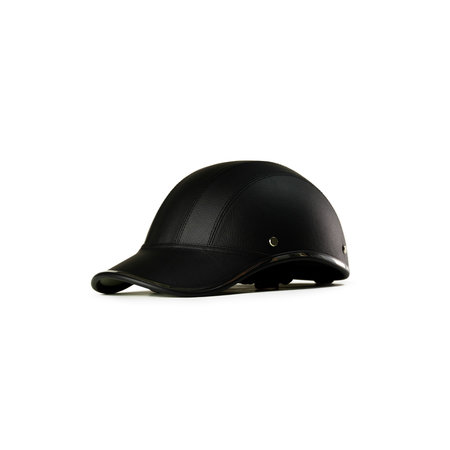 Leather Helmet - Black