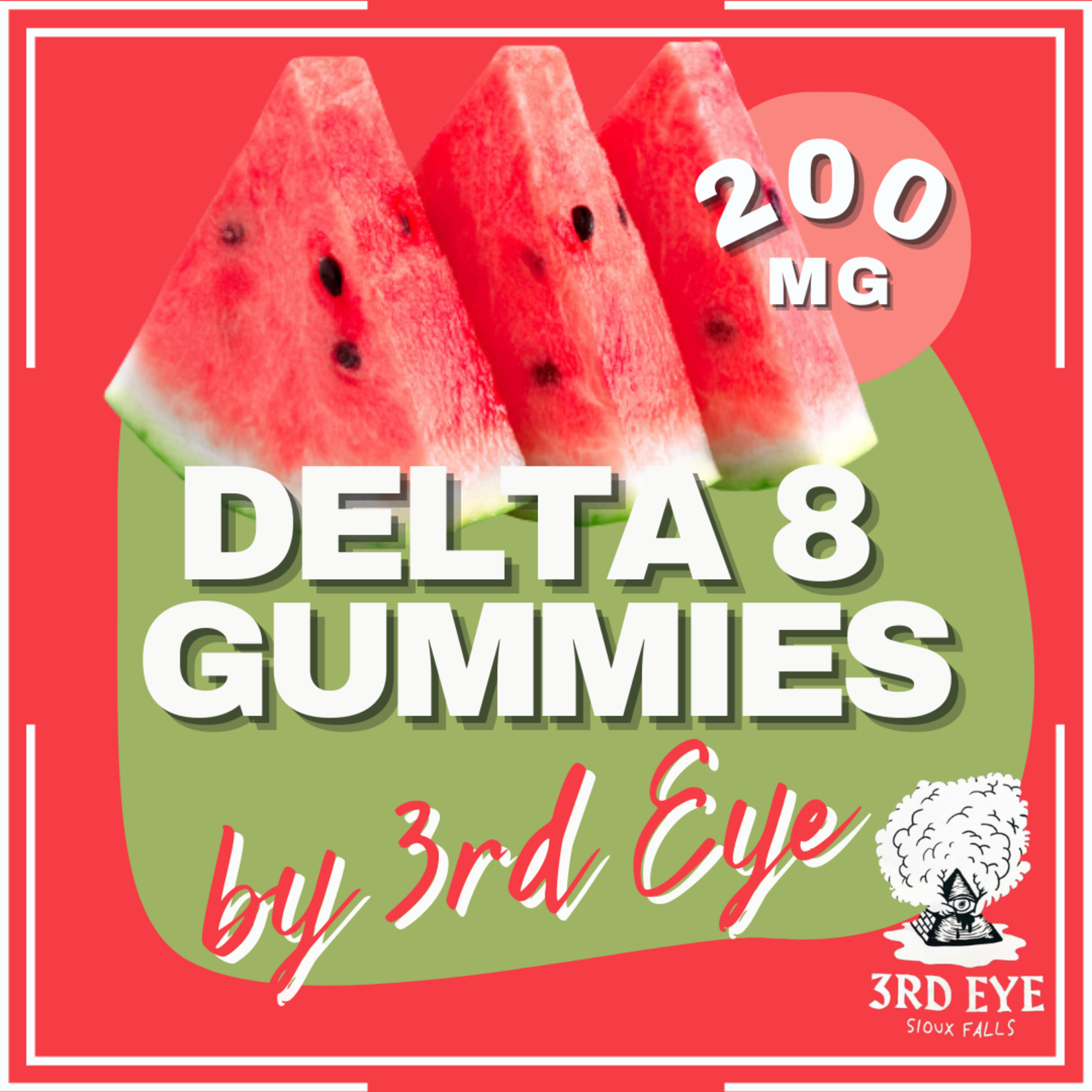 3rd Eye 3rd Eye Delta 8 Gummies - Watermelon
