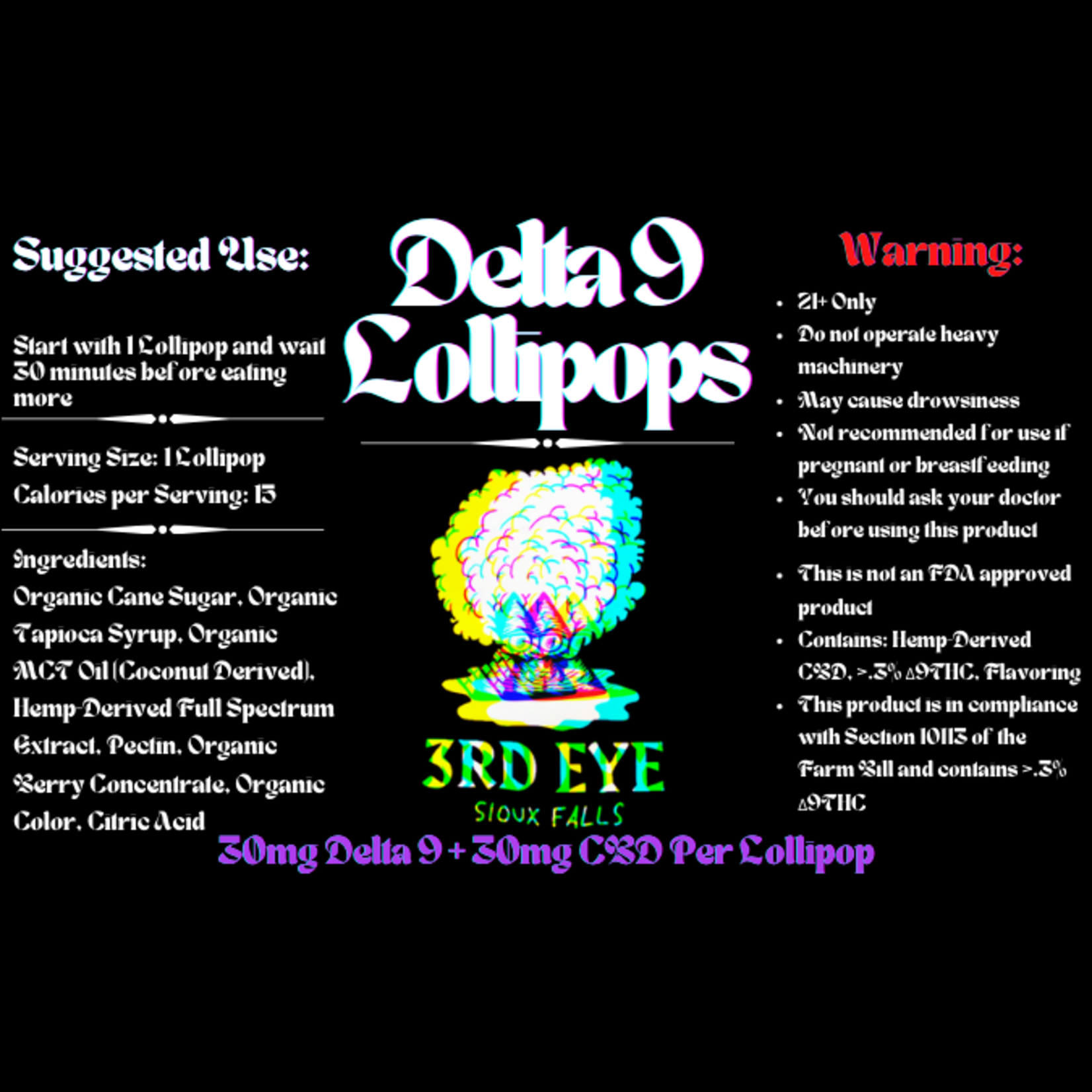 3rd Eye 3rd Eye Delta 9 + CBD Lollipop