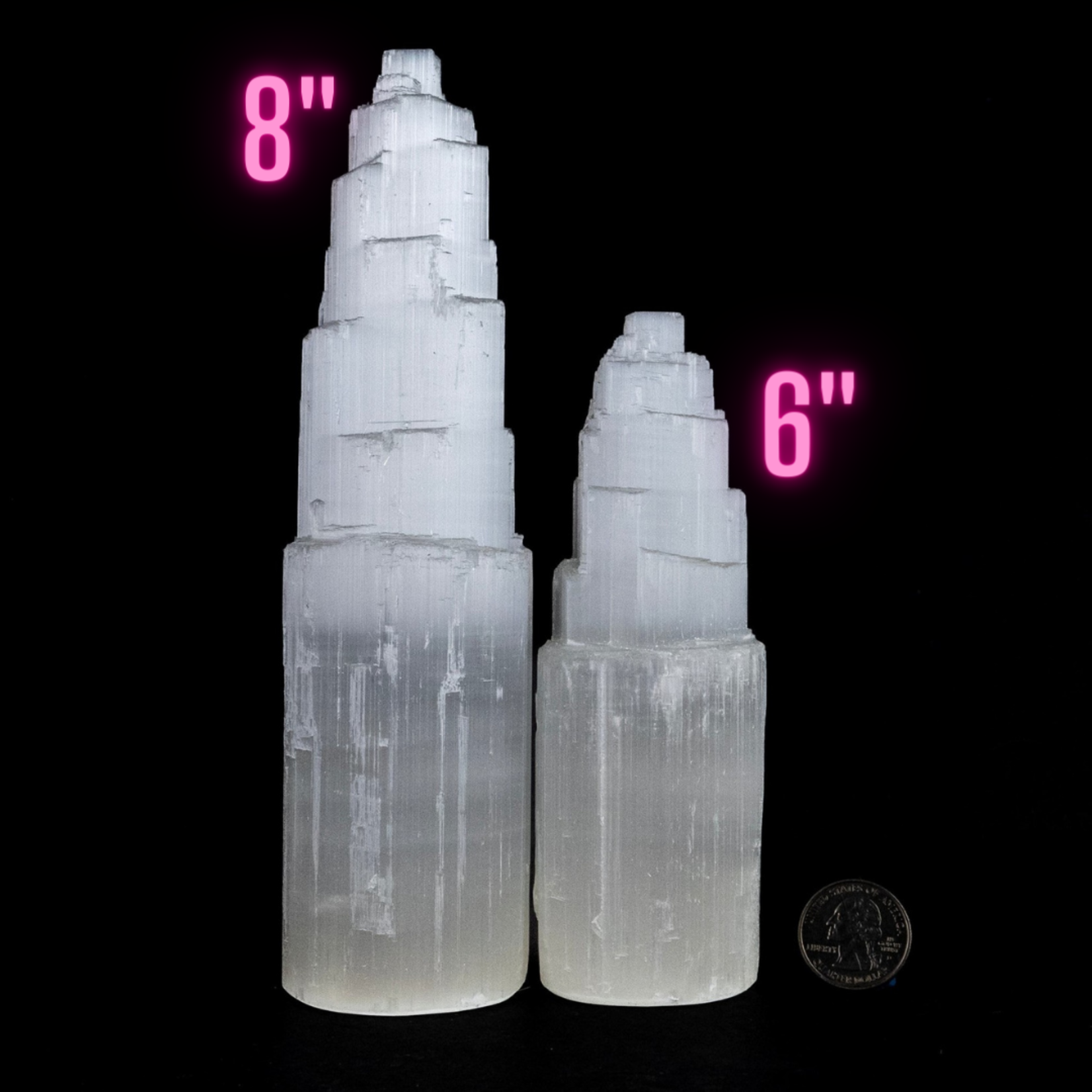 Selenite Tower - 8 Inch