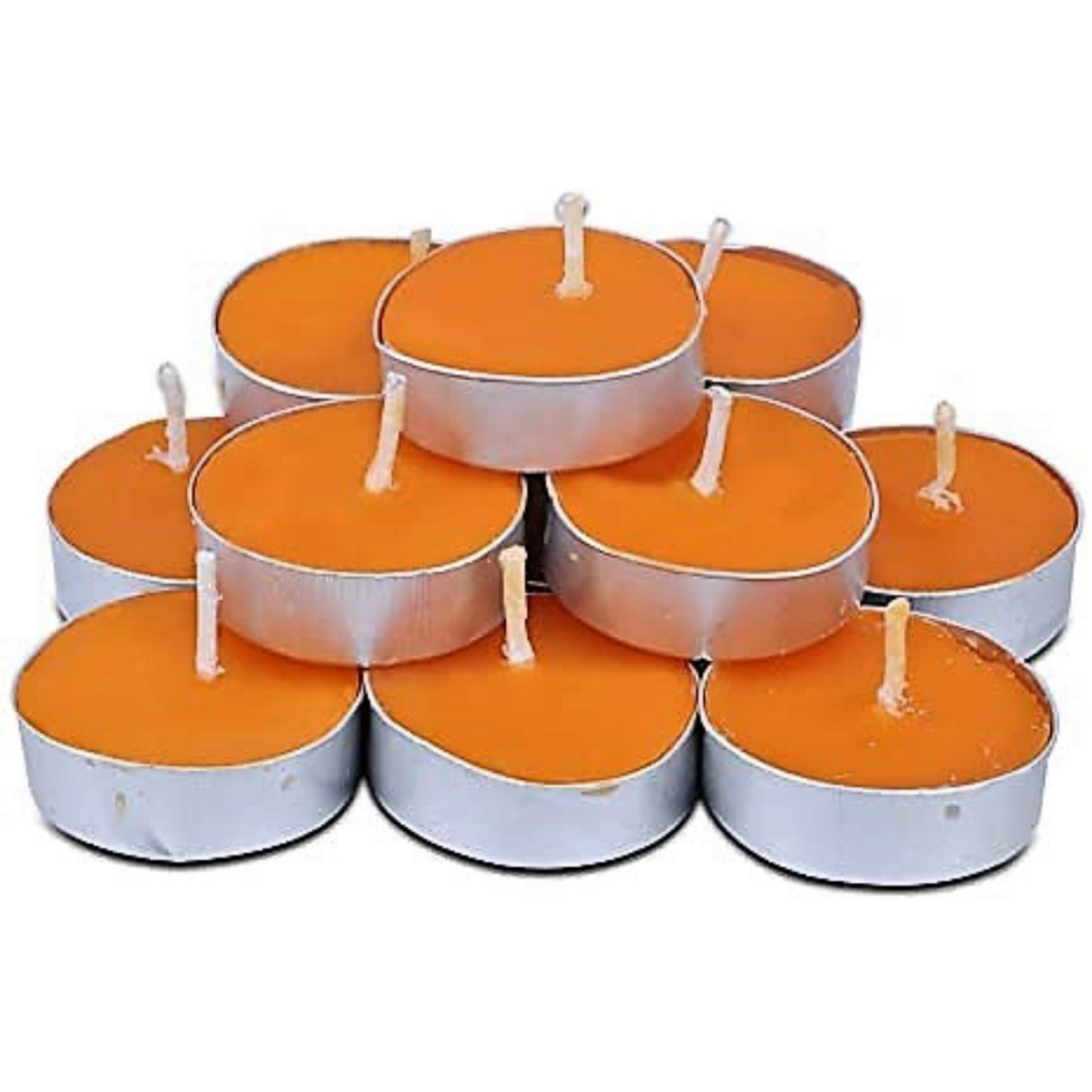 Colored Unscented Tea Light Candles - 10 Pack