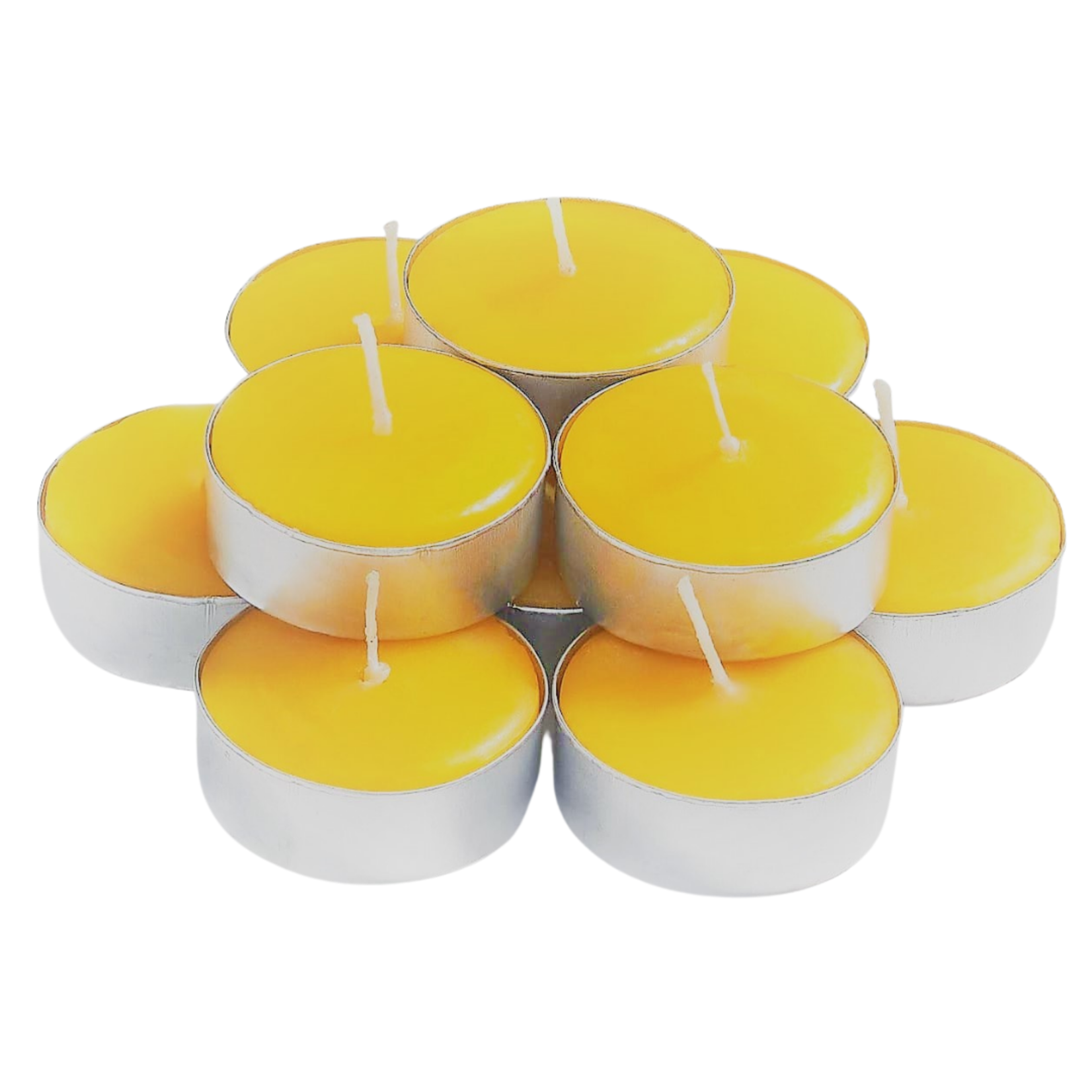 Colored Unscented Tea Light Candles - 10 Pack