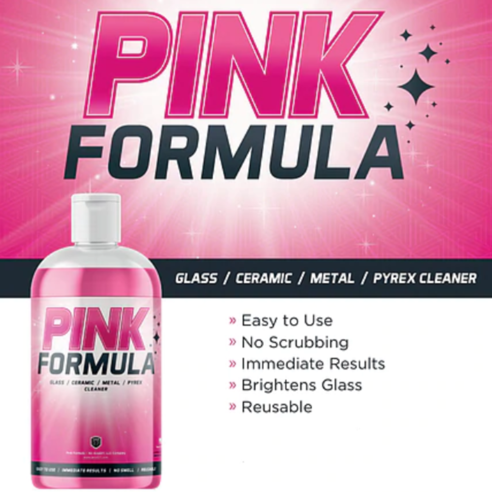 Pink Formula Pink Formula: Reusable Cleaner - 16oz Bottle