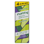 Natty Organic Hemp Wraps w/Filter Tips (4 Pack) - White Grape
