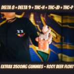Delta Extrax Delta Extrax 2500mg Live Resin Gummies (Delta 8, Delta 9, THC-h, THC-jd, THC-P) - Root Beer Float
