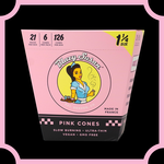 Blazy Susan Blazy Susan 1 1/4" Pink Cones - 6 Pack
