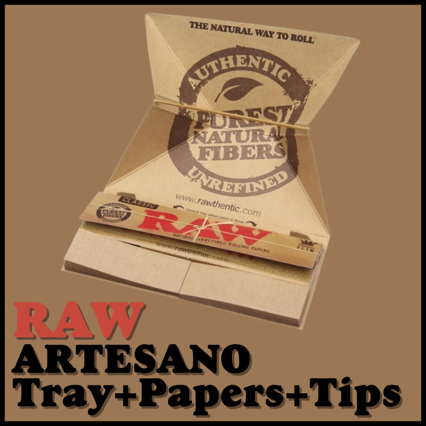 RAW RAW Artesano: Tray + Papers + Tips - King Size Slim