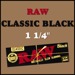 RAW RAW Classic Black 1 1/4" Rolling Papers