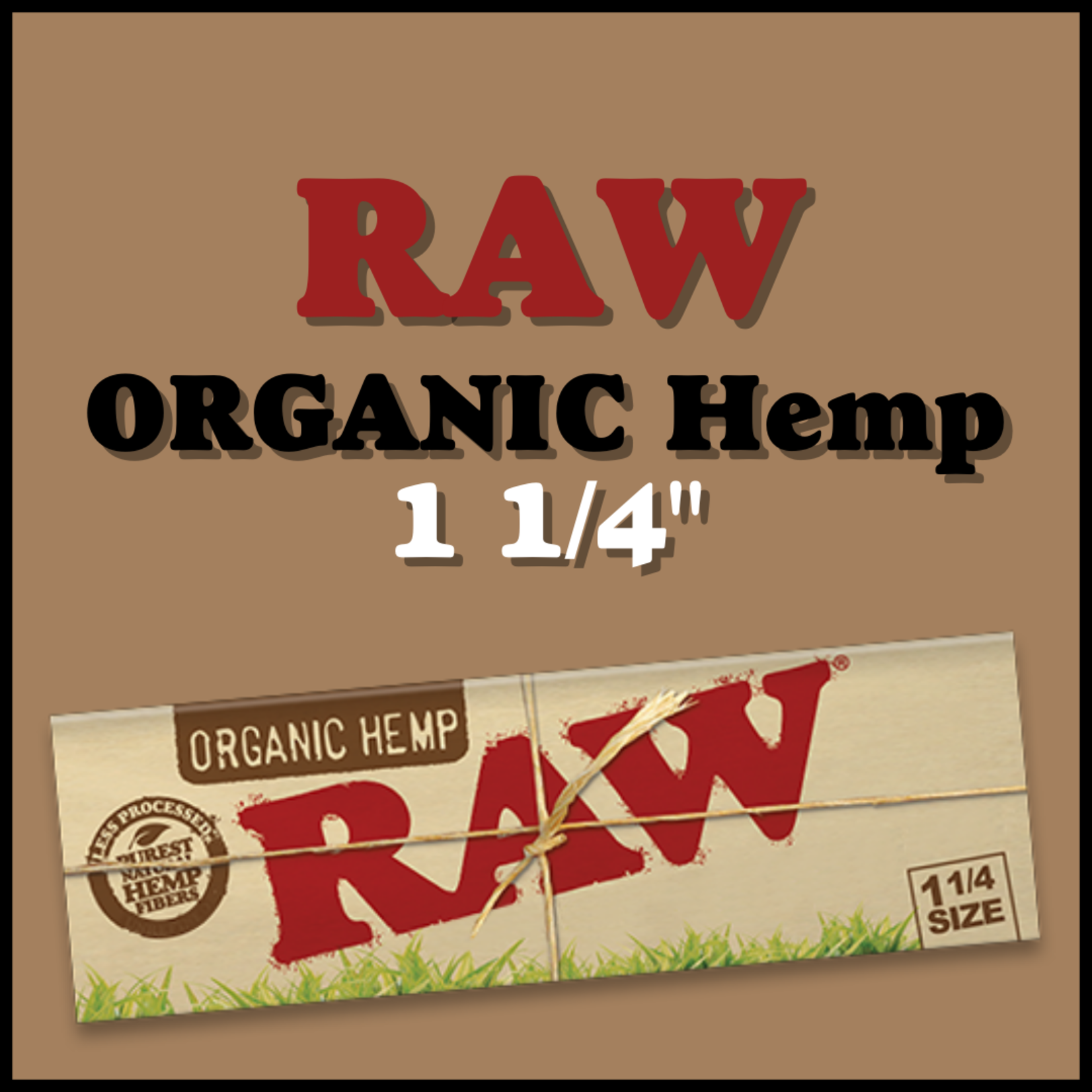 RAW RAW Classic Organic Hemp 1 1/4" Rolling Papers