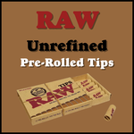RAW RAW Tips: Natural Unrefined Pre-Rolled Tips - 21 per Pack