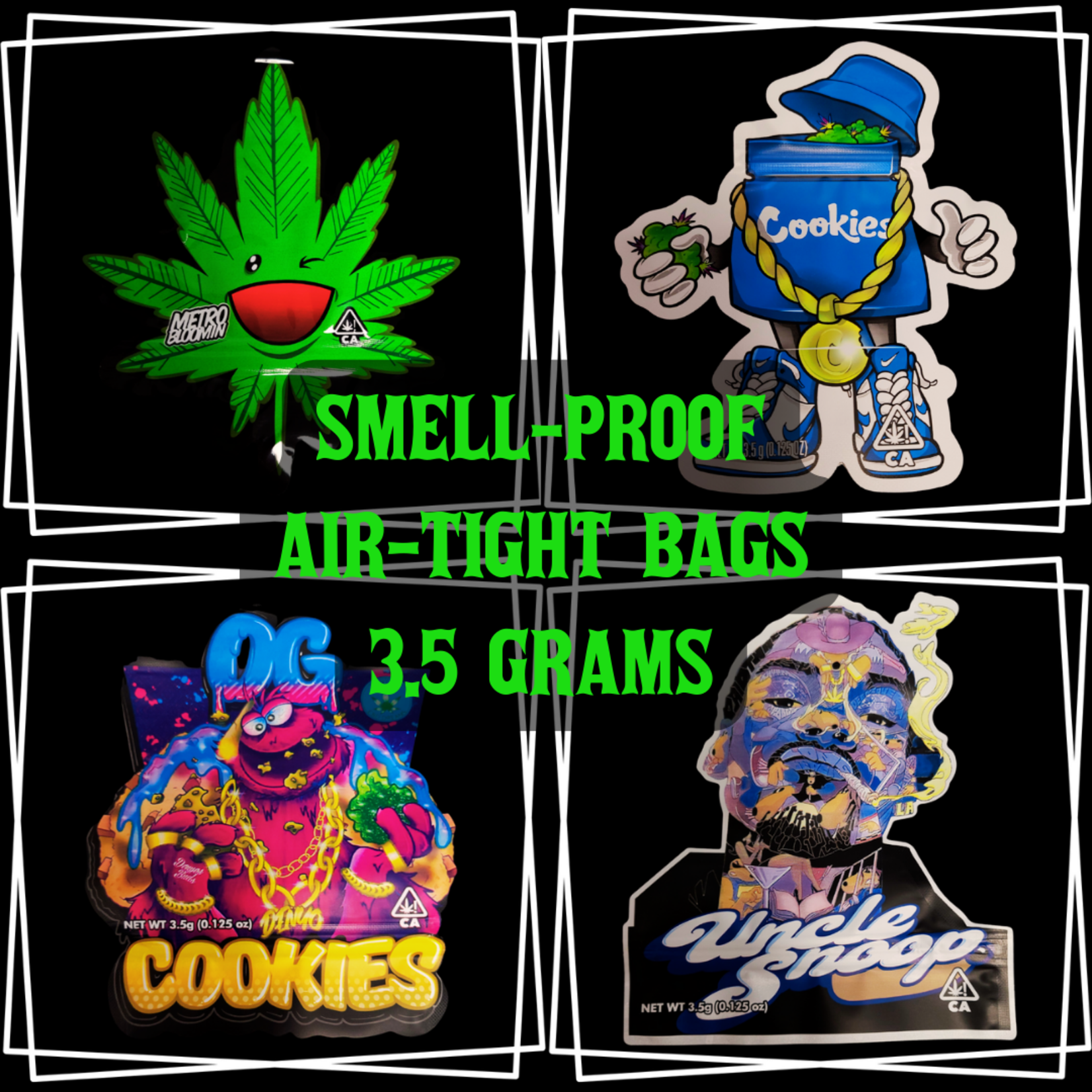 Designer Character Smell-Proof Bags (3.5 Gram)
