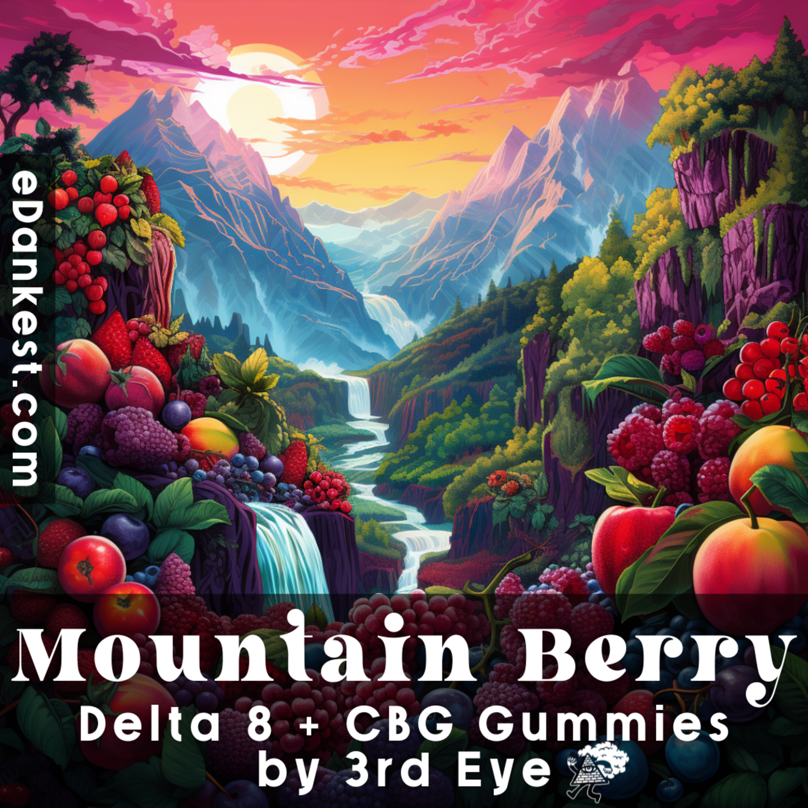 3rd Eye 3rd Eye Delta 8 + CBG Gummies - Mountain Berry