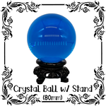 Insects In Resin Crystal Ball in Sky Blue (Stand Included)