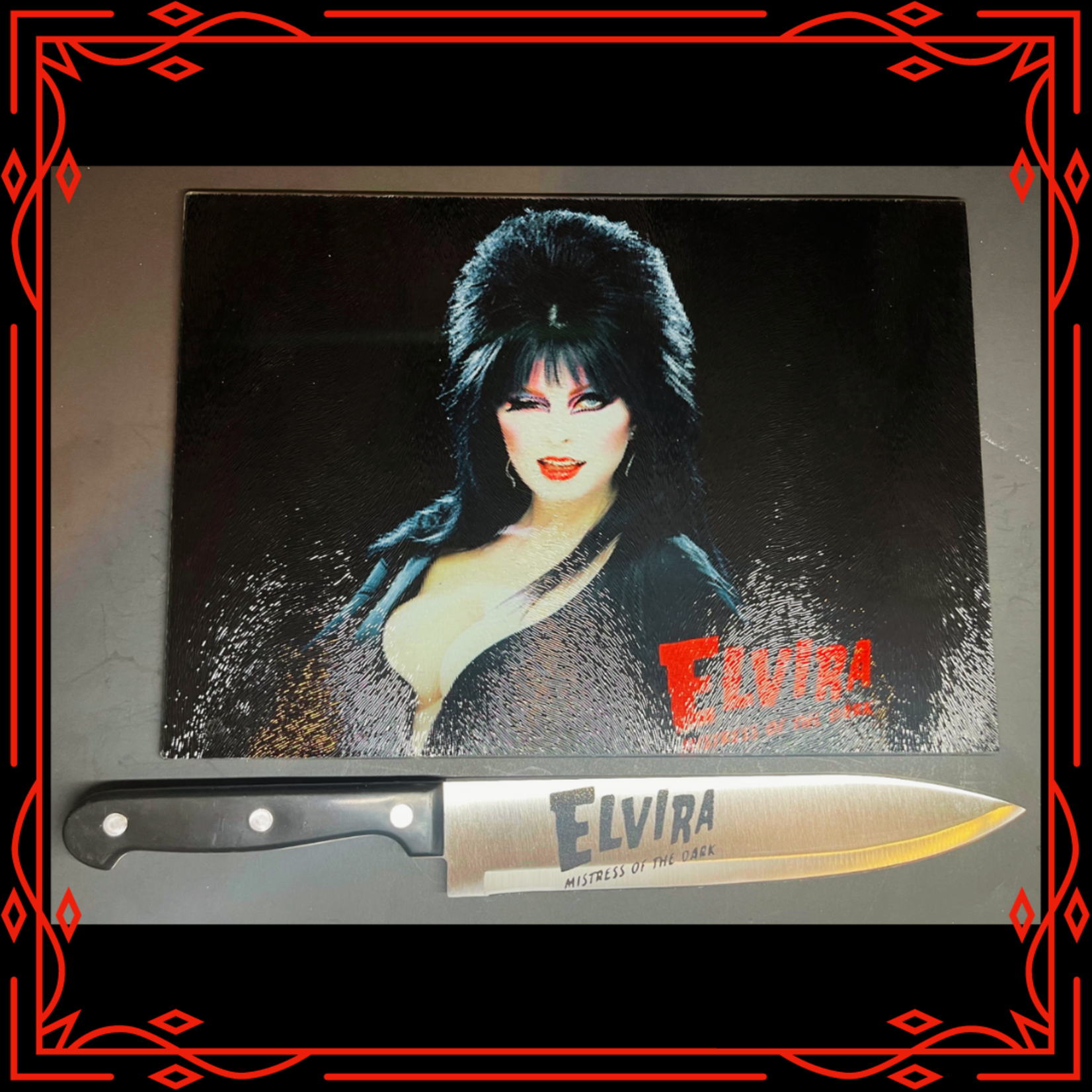 Dead Dave Designs Sublimated Horror Knife & Cutting Board Combo