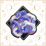 Nemissa Northwood Arts Dawn and Dusk Snakes Sticker