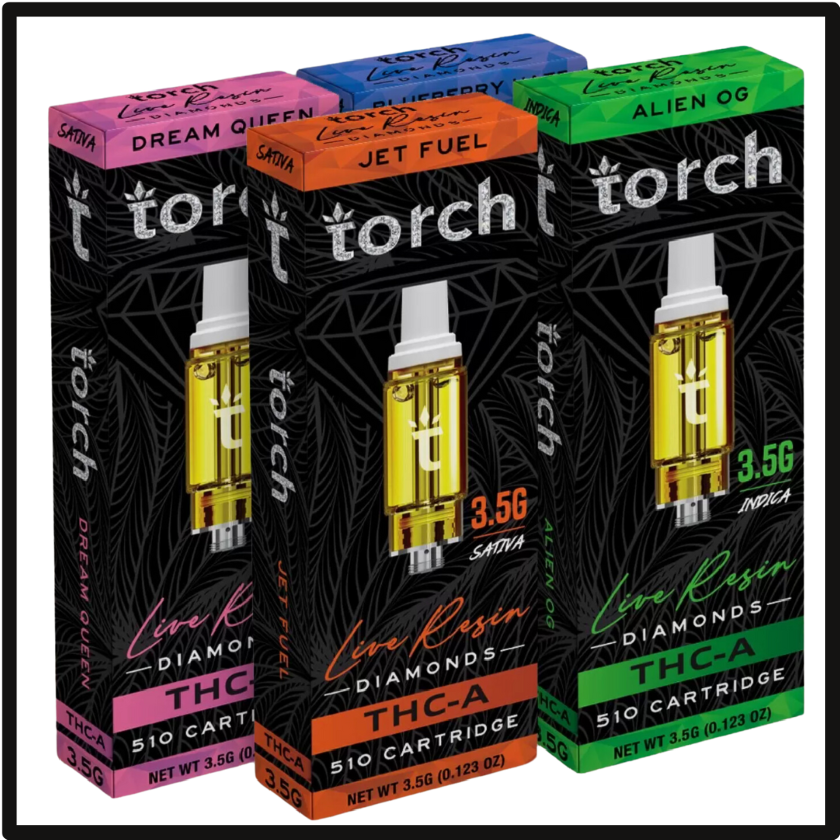 Torch Torch THC-A Live Resin Diamonds 3.5 Gram Cartridge