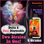 3rd Eye 3rd Eye Delta 8 DUAL Strain Disposable (4 Grams) - Clementine + Girl Scout Cookies