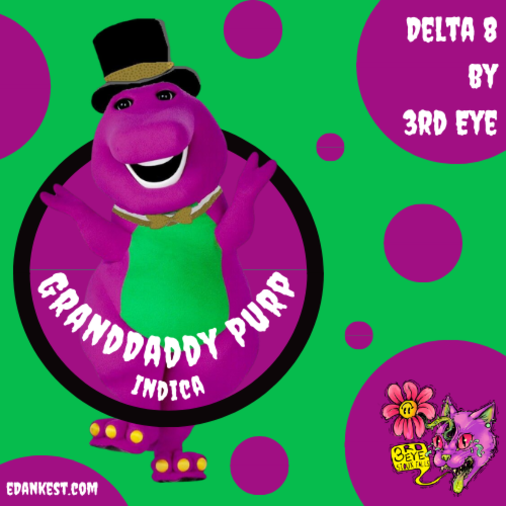 3rd Eye 3rd Eye Delta 8 Cartridge - Grandaddy Purple (GDP)