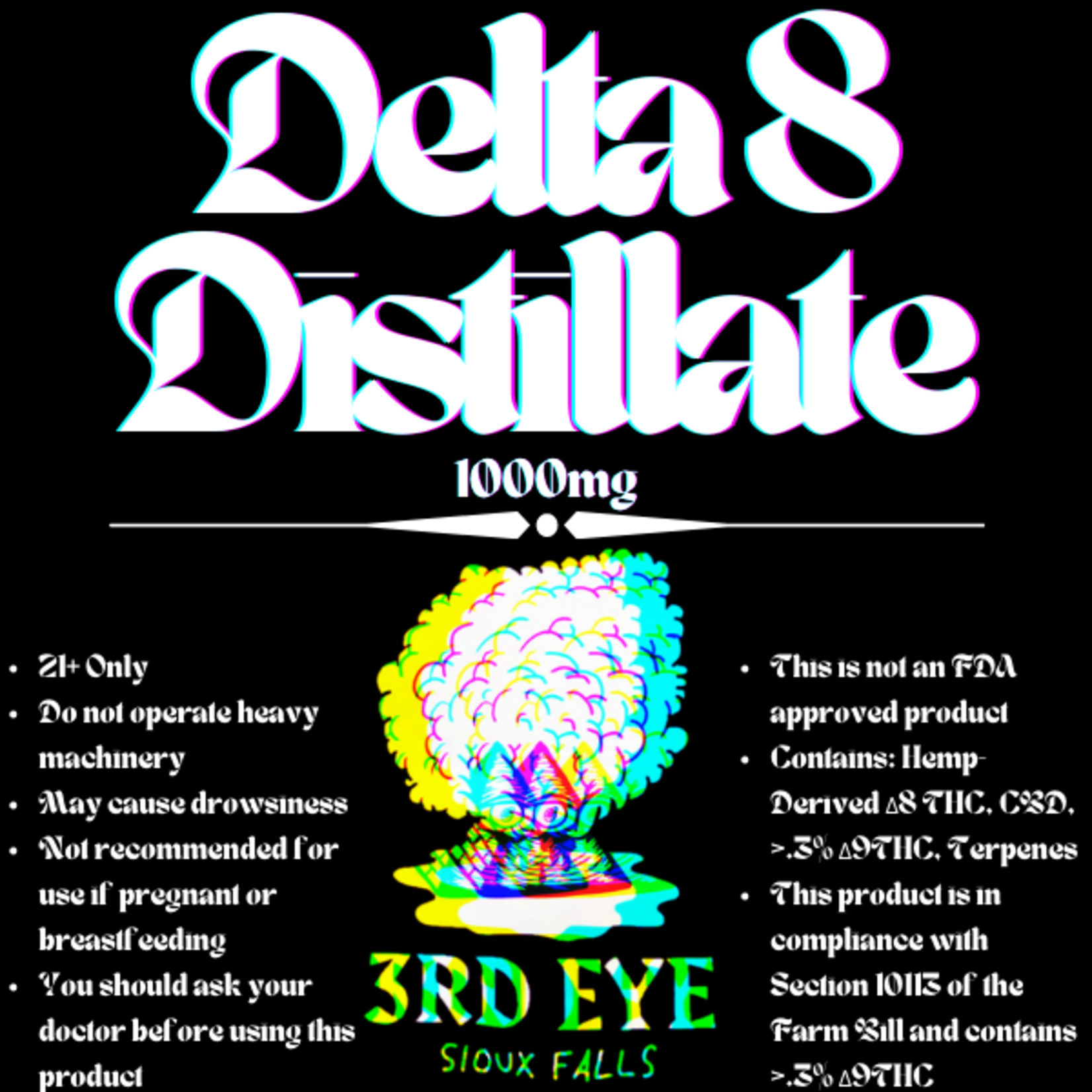 3rd Eye 3rd Eye Delta 8 Cartridge - Grandaddy Purple (GDP)