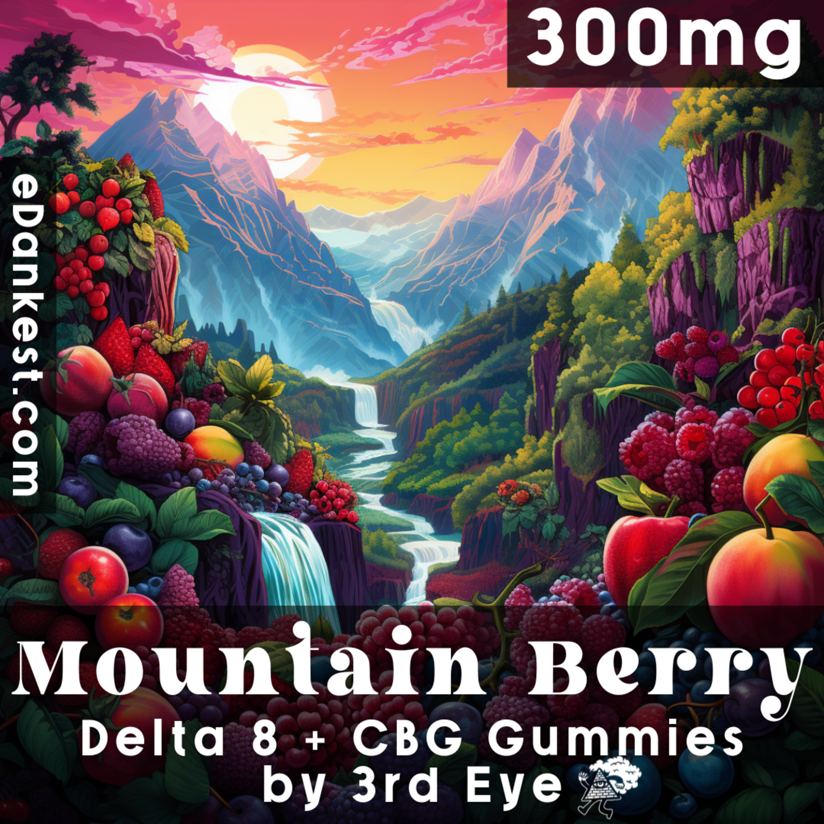 3rd Eye 3rd Eye Delta 8 + CBG Gummies - Mountain Berry