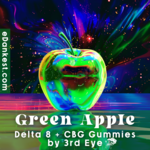 3rd Eye 3rd Eye Delta 8 + CBG Gummies  - Green Apple