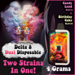 3rd Eye 3rd Eye Delta 8 DUAL Strain Disposable (4 Grams) - Candyland + Birthday Cake