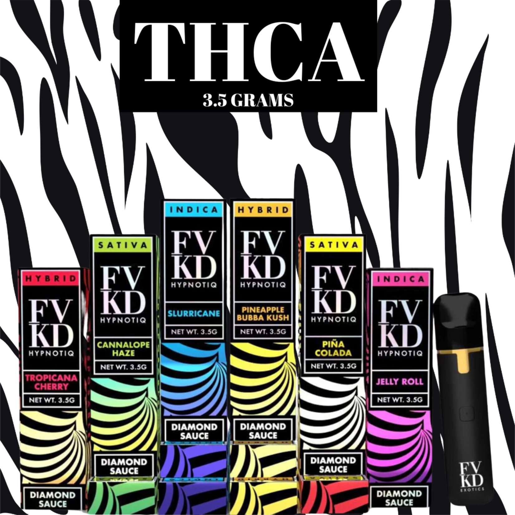 FVKD FVKD Hypnotiq THCa Diamond Sauce Disposable (3.5g) - Pina Colada