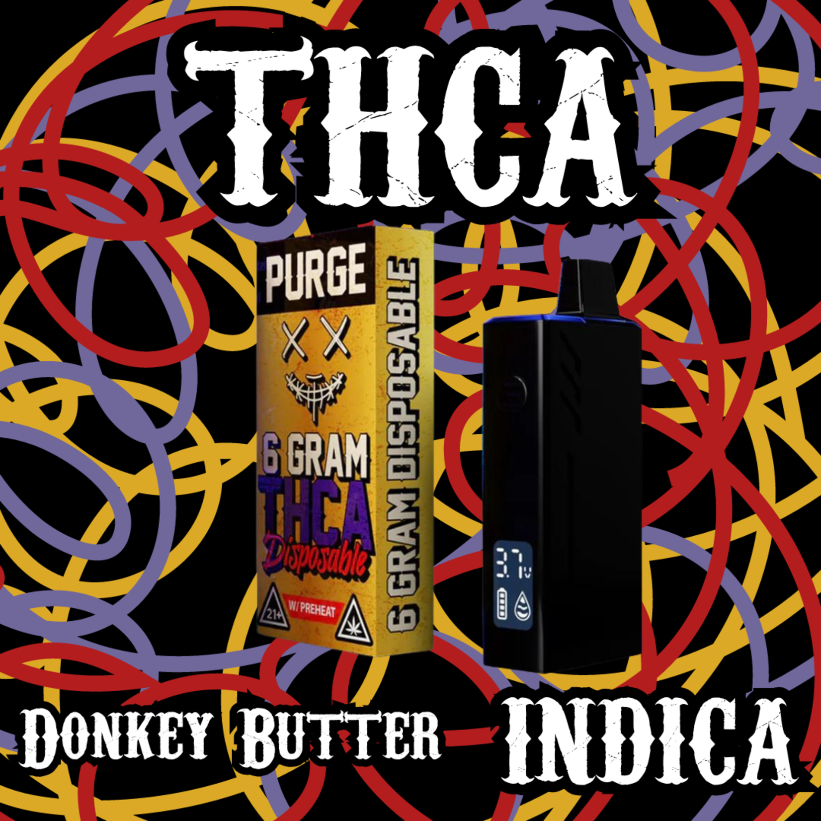 Purge Purge THCA Disposable (6g) - Donkey Butter
