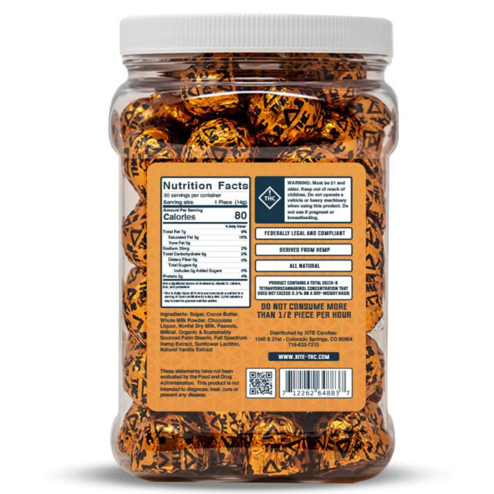 Xite Peanut Butter Nugget Mini (Delta 9 + CBD)