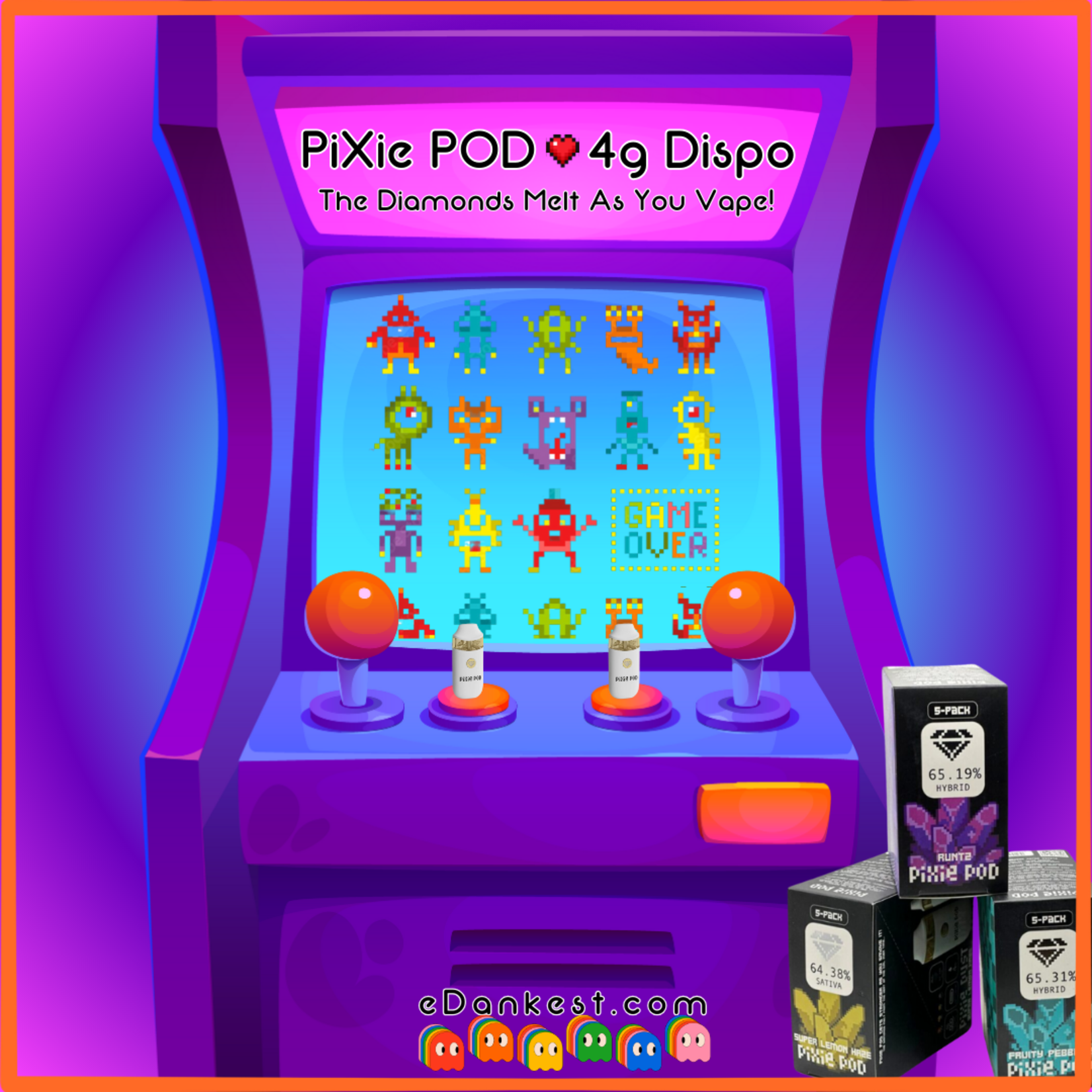 Pixie Pod Pixie Pod Live Diamond Blend THCA Disposable (4 Grams) Love Affair