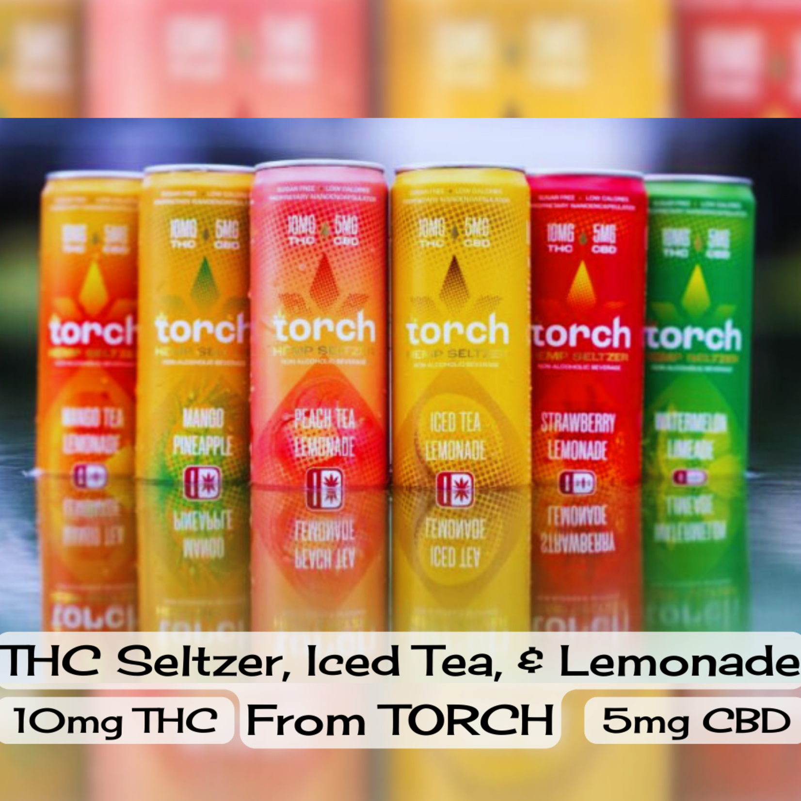 Torch Torch Hemp Seltzer (10mg THC + 5mg CBD) - Watermelon Limeade