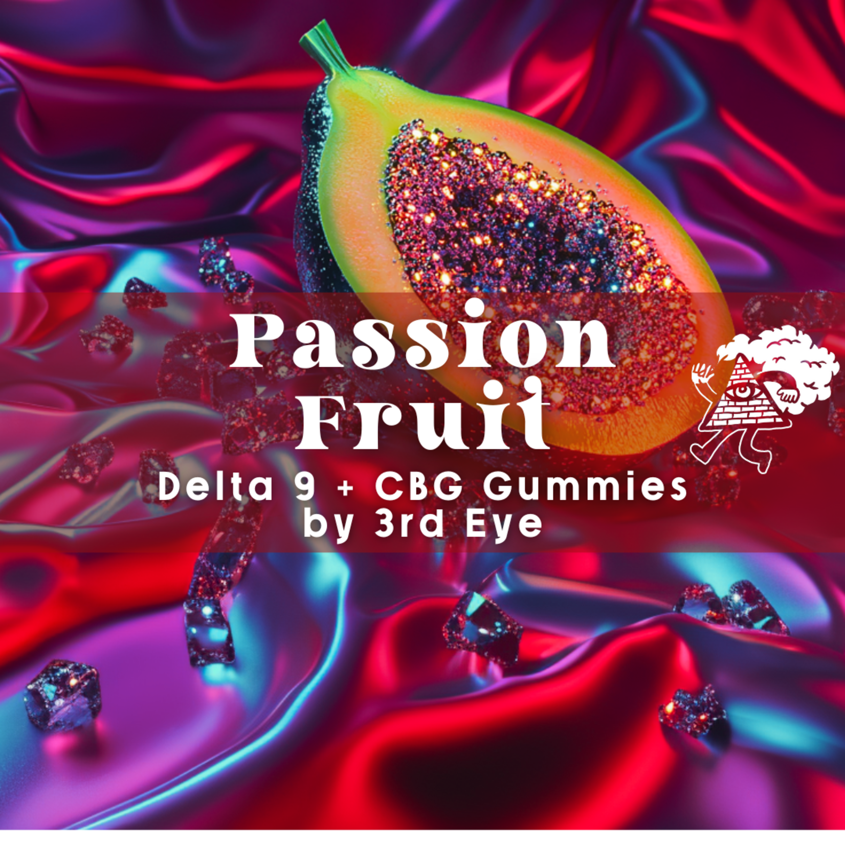 3rd Eye 3rd Eye Delta 9 + CBG Gummies - Passion Fruit
