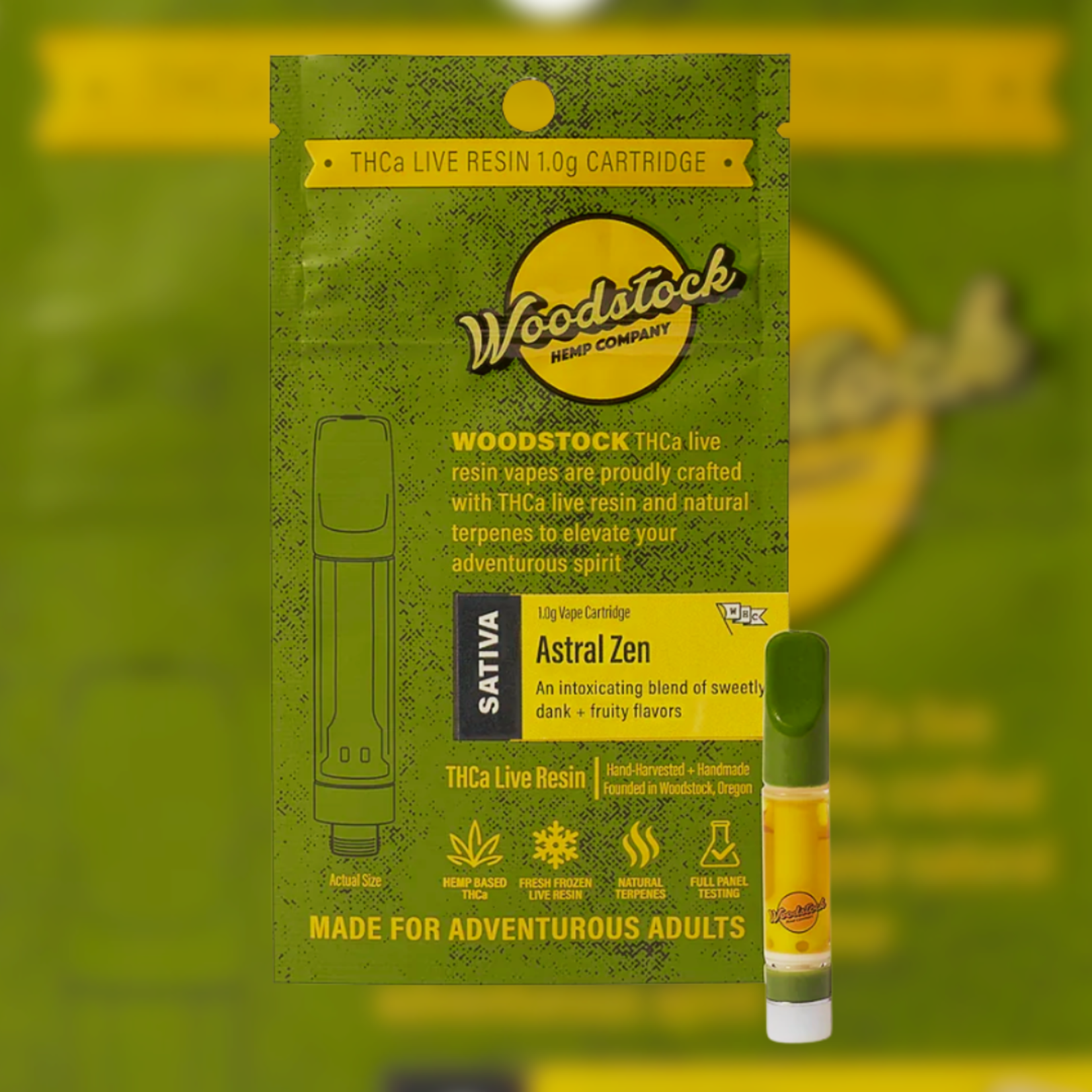 Woodstock Hemp Company Wildwood THCA Live Resin Cart (1g) Astral Zen