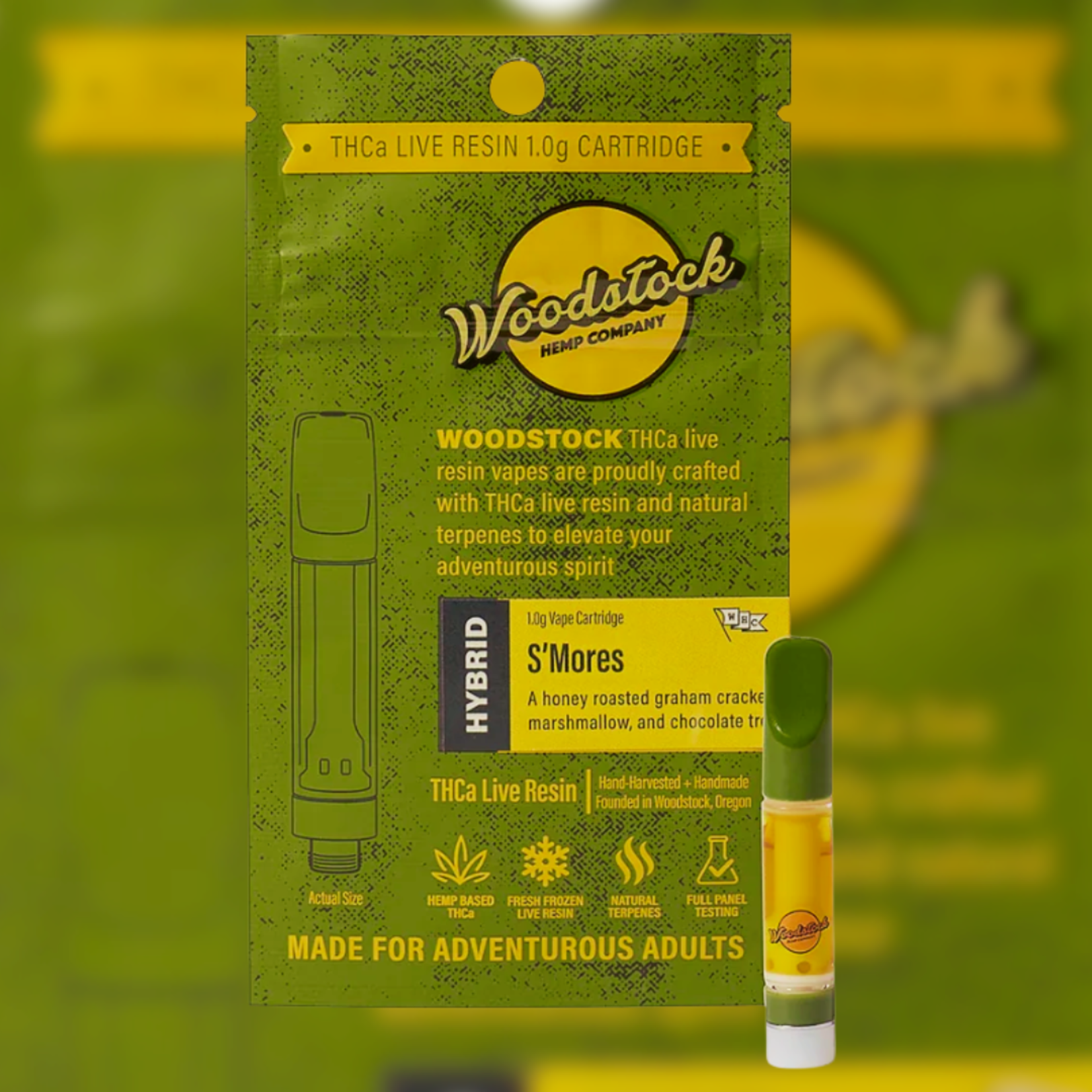 Woodstock Hemp Company Wildwood THCA Live Resin Cart (1g) S'mores