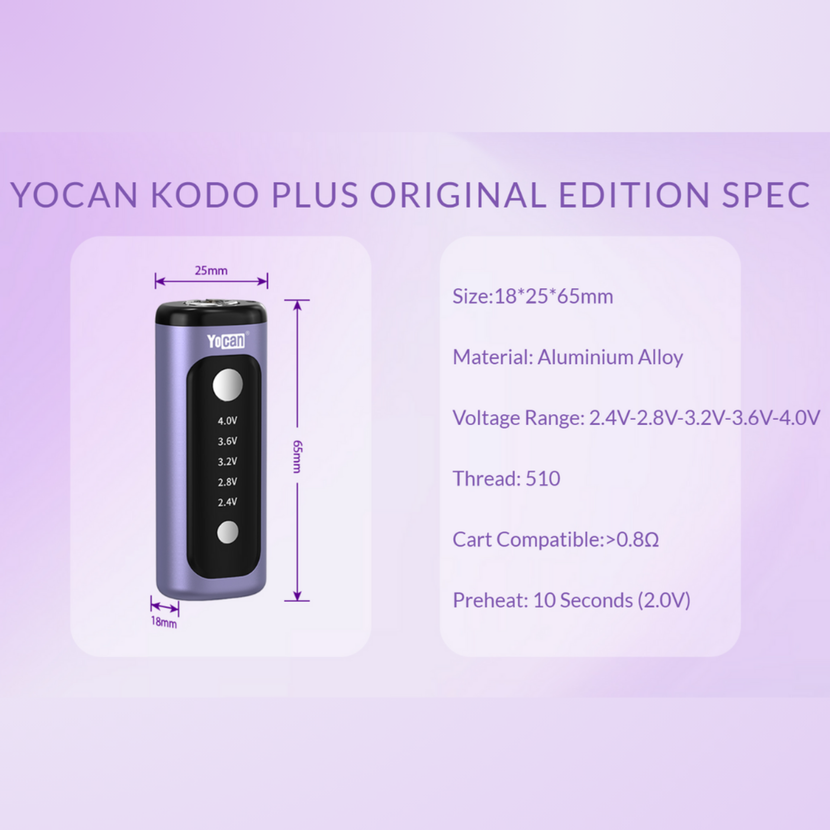 Yocan Yocan Kodo Plus Cartridge Battery