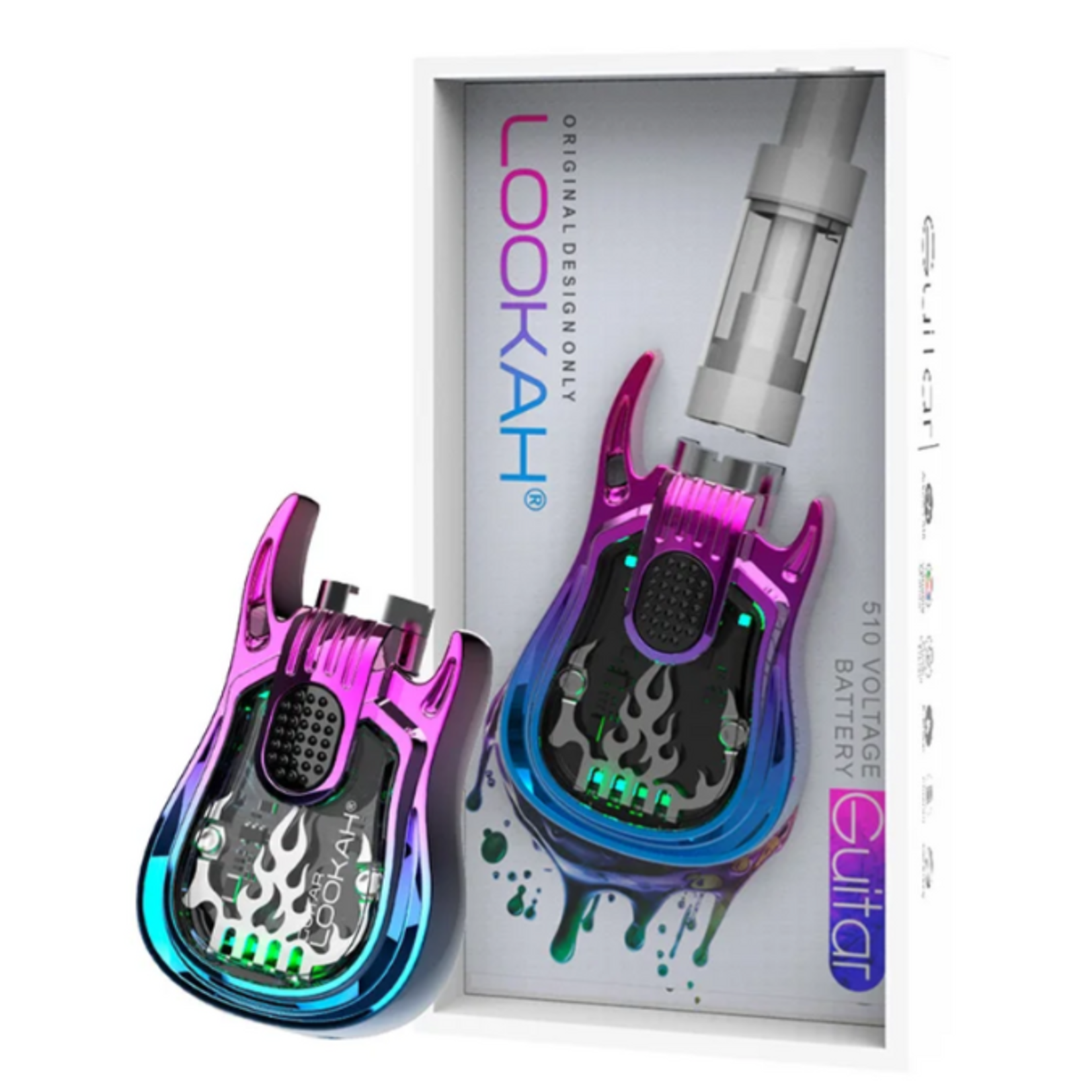 Guitar Cartridge Battery by Lookah - Blue/Purple Gradient
