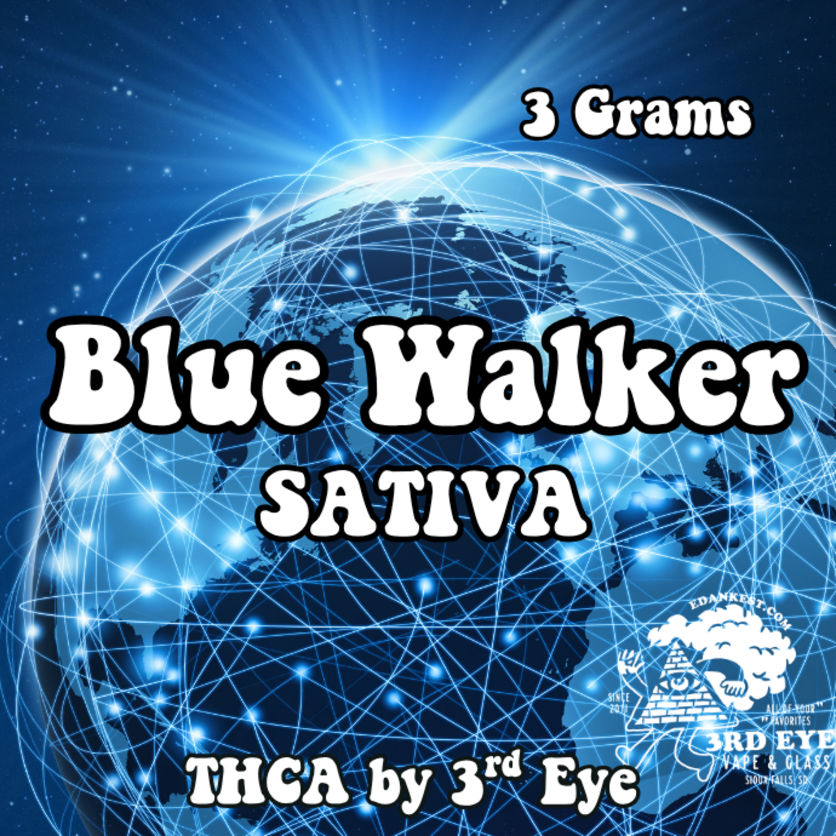 3rd Eye 3rd Eye THCA Cartridge (3 Grams) - Blue Walker